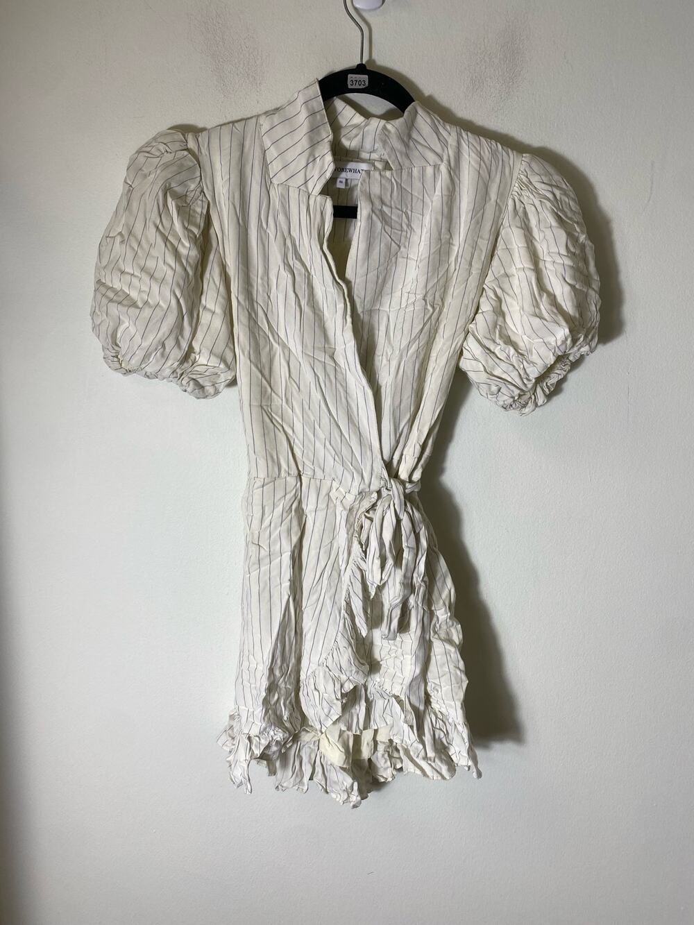 WeWoreWhat Stripe Wrap Mini Dress Sz XS